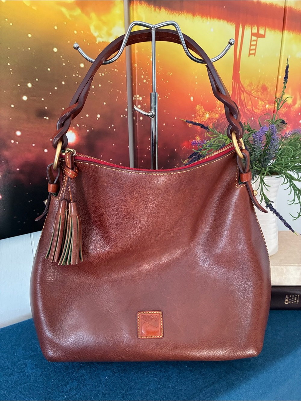 Vintage Dooney & Bourke Leather Hobo Bag